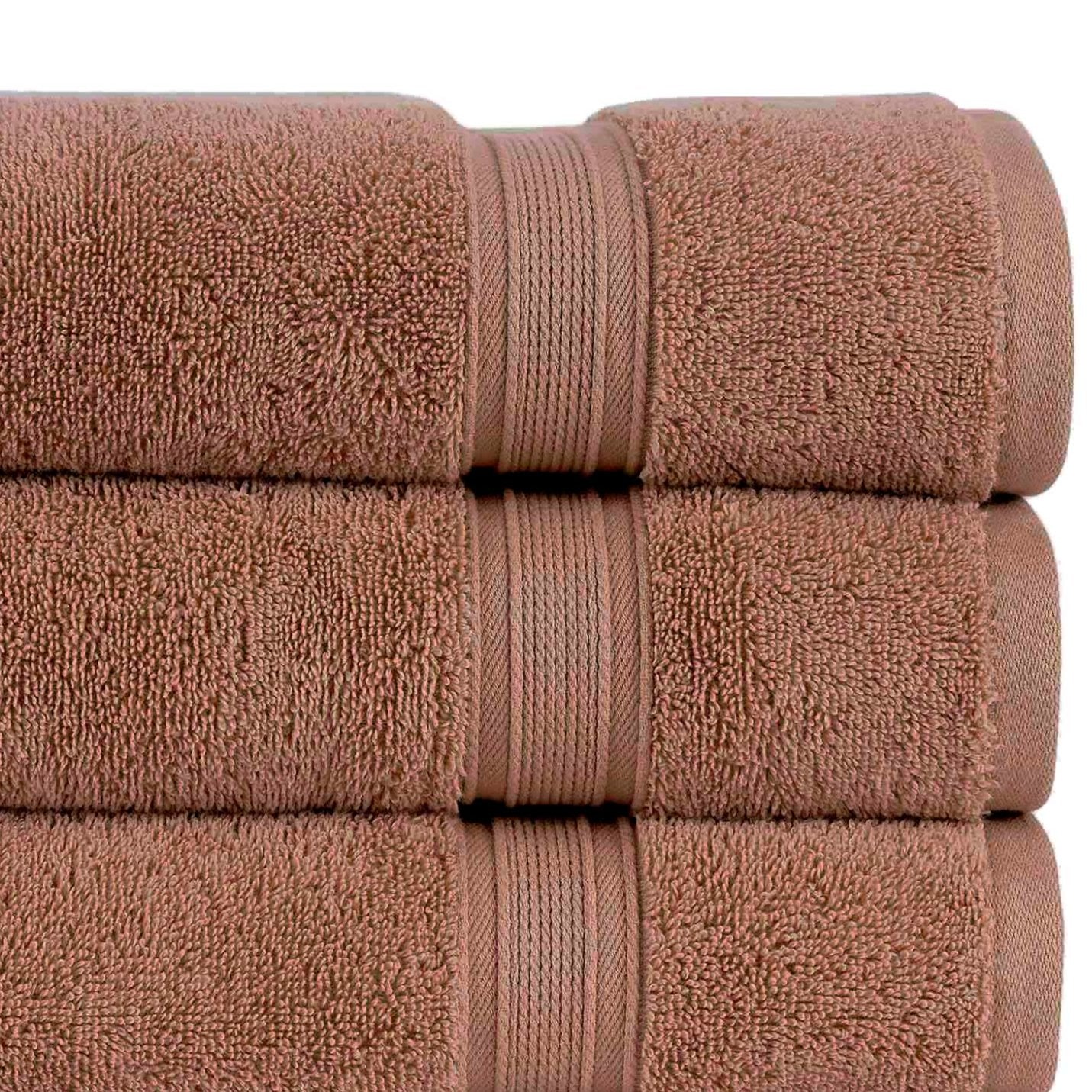 Christy Serene Combed Cotton Towel - Soft & Absorbent Bath & Beach Towel for Spa, Pool, Gym & Travel - Clay Color