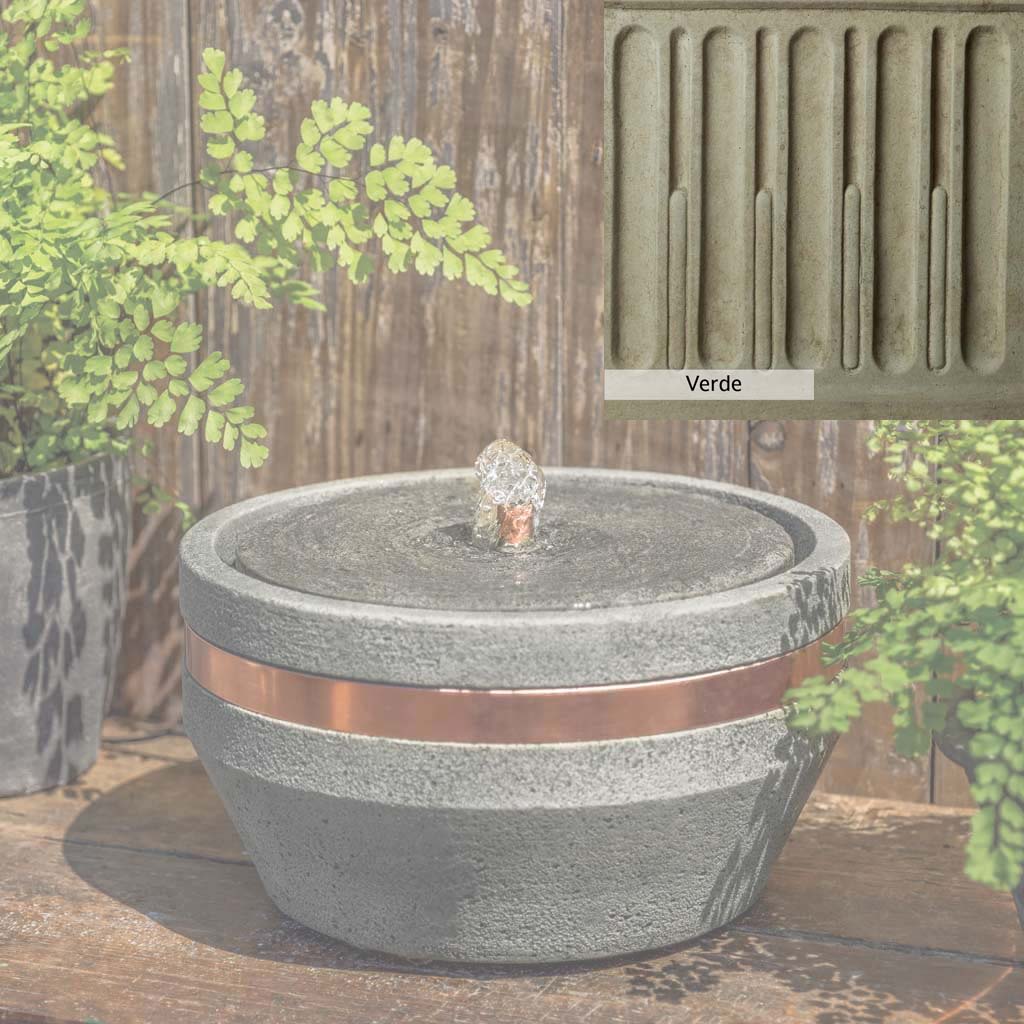Campania International M Series Bevel Fountain - Elegant Outdoor Garden Water Feature for Patio, Yard, and Landscape Decor | Perfect for Backyard, Poolside, and Terrace Ambiance