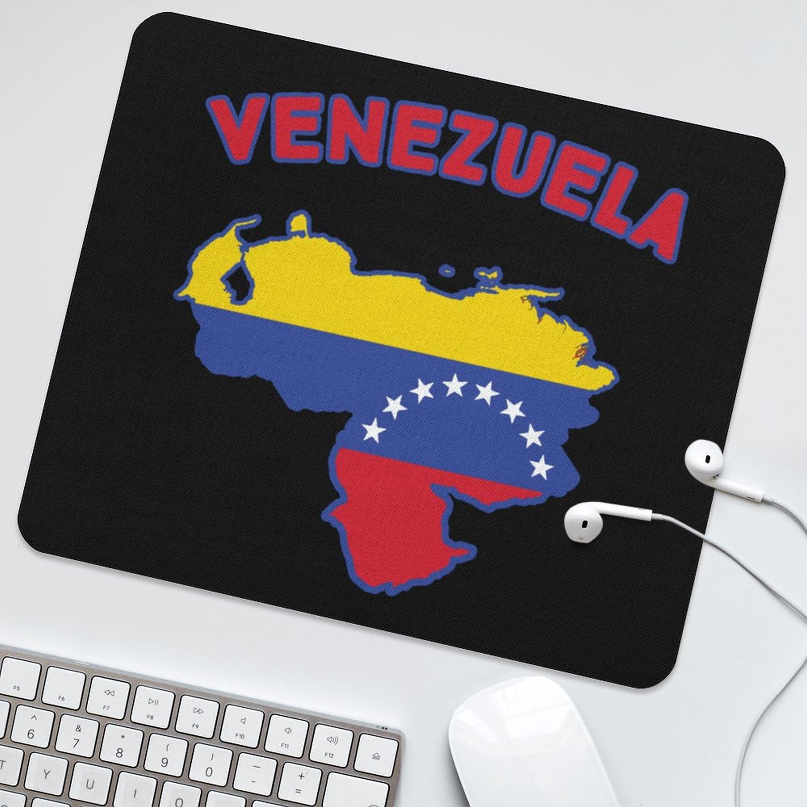 Venezuela Flag Map Mouse Pad - Durable, Non-Slip, Waterproof Gaming Mouse Mat for Home & Office (25x30cm) | Perfect for PC, Laptop, Workstation & Gaming Setup