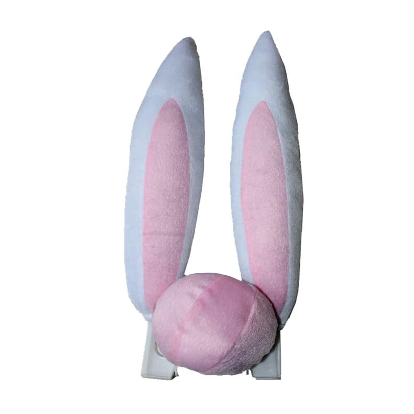 BinaryABC Car Rabbit Bunny Ears with Nose - Easter Bunny Car Decor Kit for Vehicles - Fun Easter Car Accessories for Holiday Decorations & Spring Celebrations