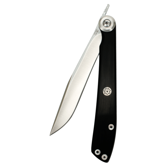 Shun Kai Premium 8-Inch Steak Knife - Ergonomic Black Handle for Effortless Cutting - Perfect for Grilling, BBQ, and Fine Dining at Home