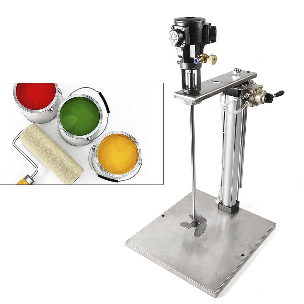 5 Gallon Pneumatic Paint Mixer Stand - Automatic Lifting Air Agitator for Paint, Ink & Coating Mixing | Heavy Duty Paint Stirring Machine for Professional Painting & DIY Projects