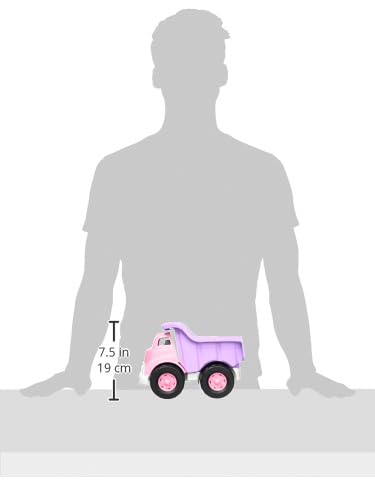 Green Toys Eco-Friendly Dump Truck in Pink - Fun Construction Toy for Kids | Perfect for Sandbox Play, Outdoor Activities & Pretend Play