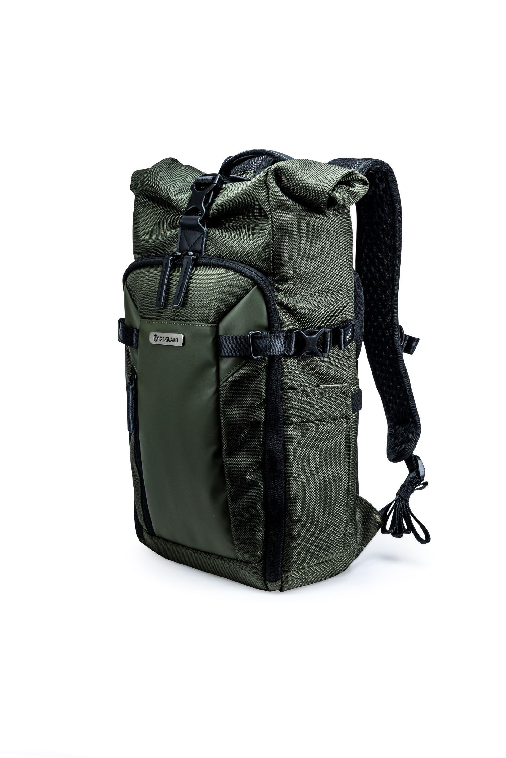 VANGUARD Roll Top 43RB Backpack - Large Green Waterproof Hiking Backpack for Outdoor Adventures, Travel & Camping