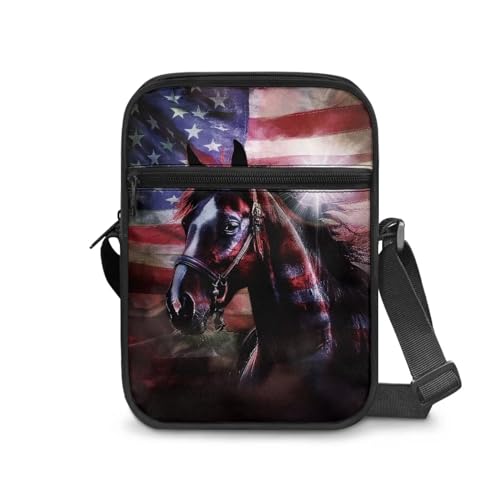 Horse American Flag