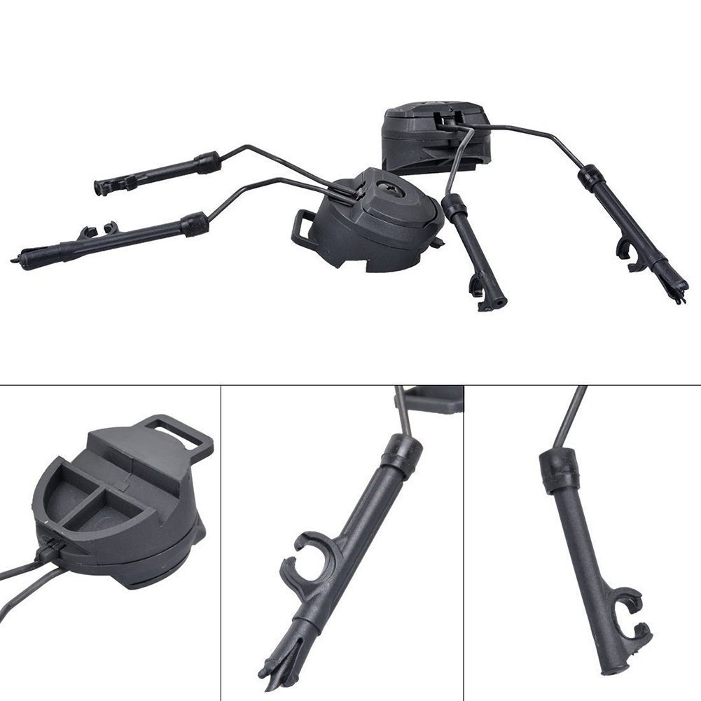 Tactical Helmet ARC Rail Adapter - Headset Mount Bracket for Military & Airsoft Helmets - Compatible with Headphones & Communication Devices - Perfect for Tactical Missions, Shooting Ranges & Outdoor Adventures