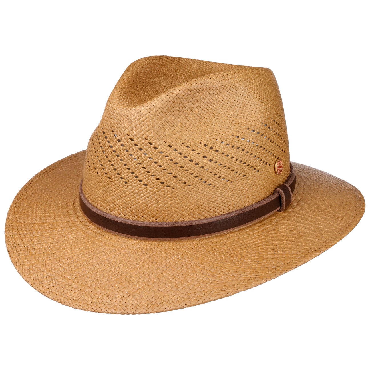 Mayser Piero Panama Straw Hat for Men & Women - Lightweight & Breathable Summer Sun Hat for Beach, Travel, and Outdoor Activities