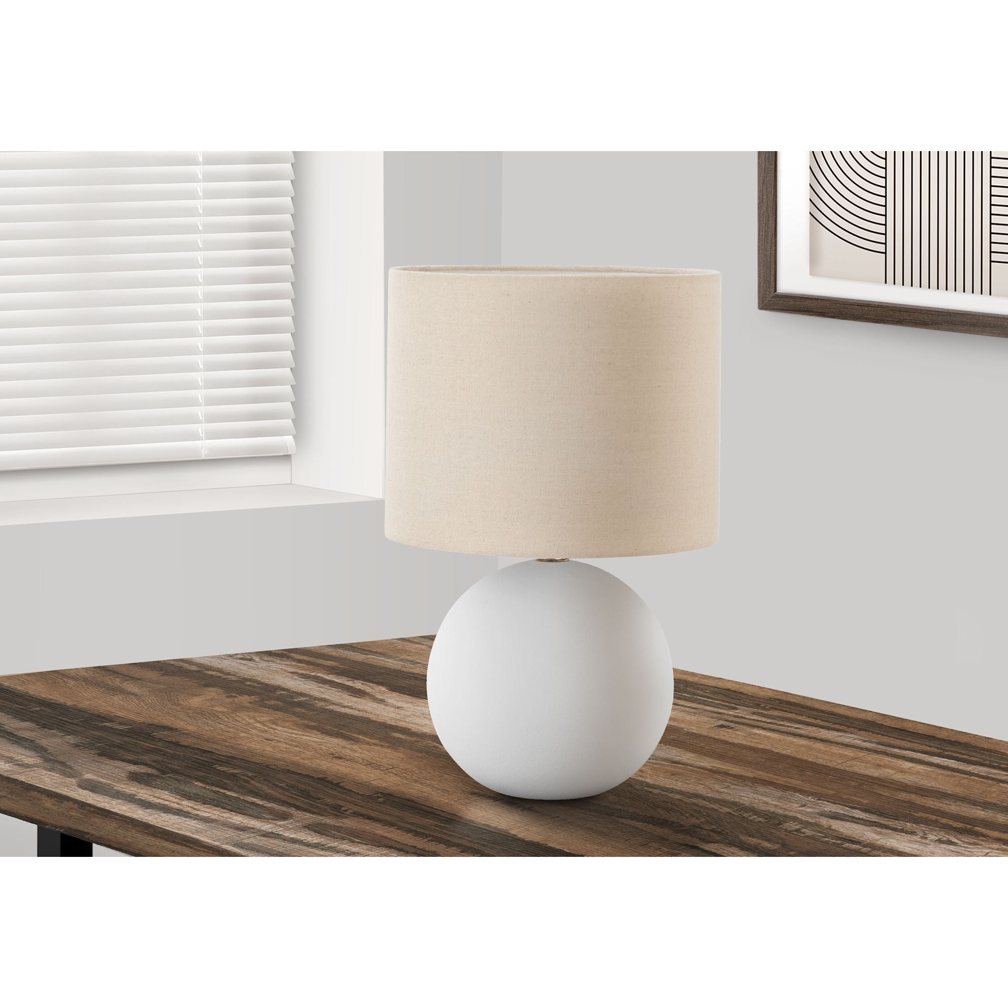 Alohi Modern Table Lamp - 15.75 Inch Height, LED Bedside Light with USB Port, Adjustable Brightness for Living Room, Bedroom & Office Decor - Perfect Nightstand Lamp for Reading and Relaxation