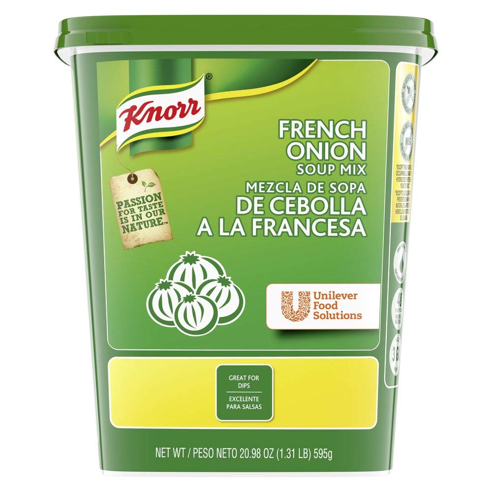 Knorr Professional French Onion Soup Mix with Real Onions - No Artificial Flavors, No Added MSG, 0g Trans Fat - 1.31 Pound (Pack of 6) - Perfect for Restaurants, Catering & Home Cooking