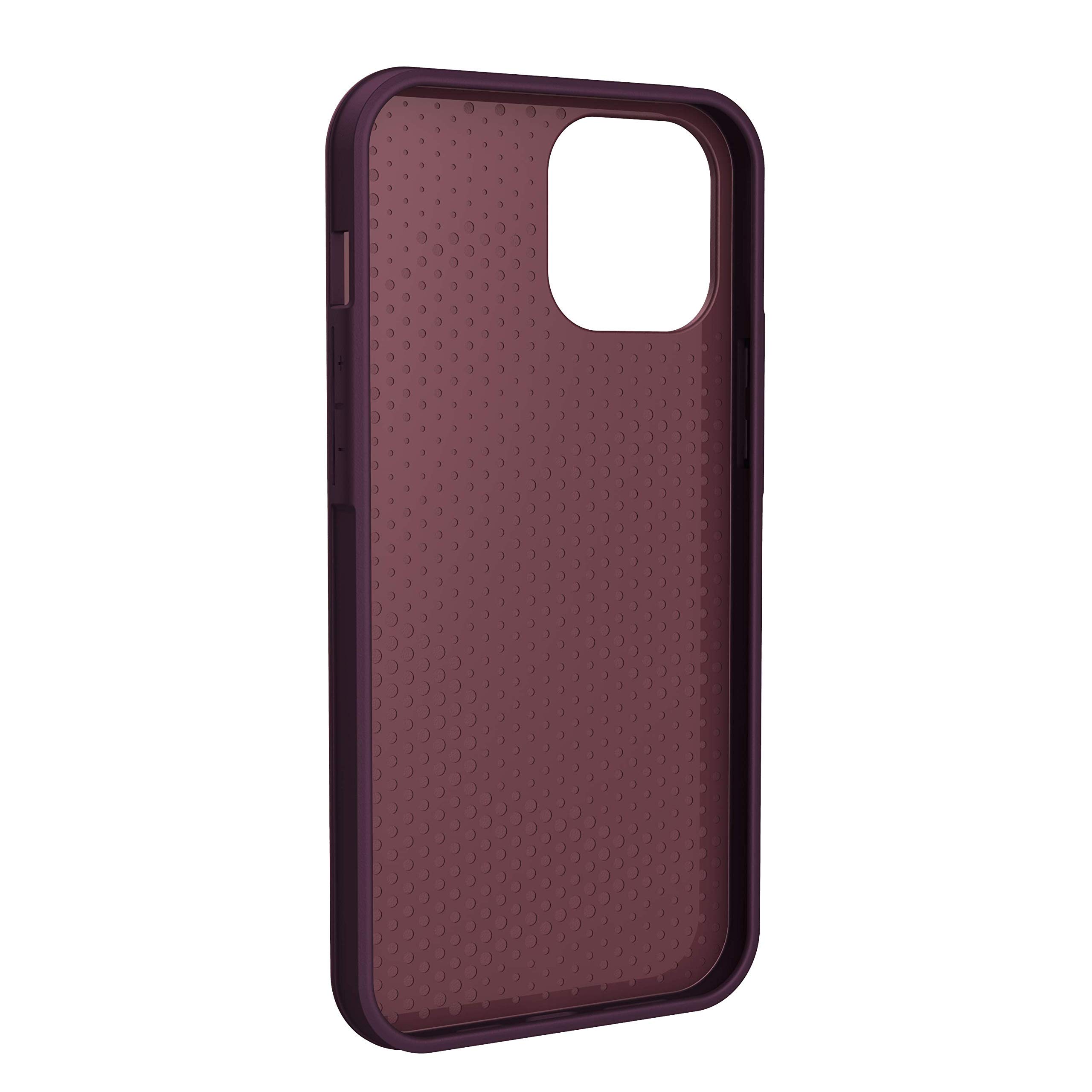 URBAN ARMOR GEAR [U] UAG iPhone 12 Pro Max 6.7-inch Case with Tempered Glass Screen Protector – Matte Aubergine Protective Cover for Everyday Use, Work & Outdoor Activities