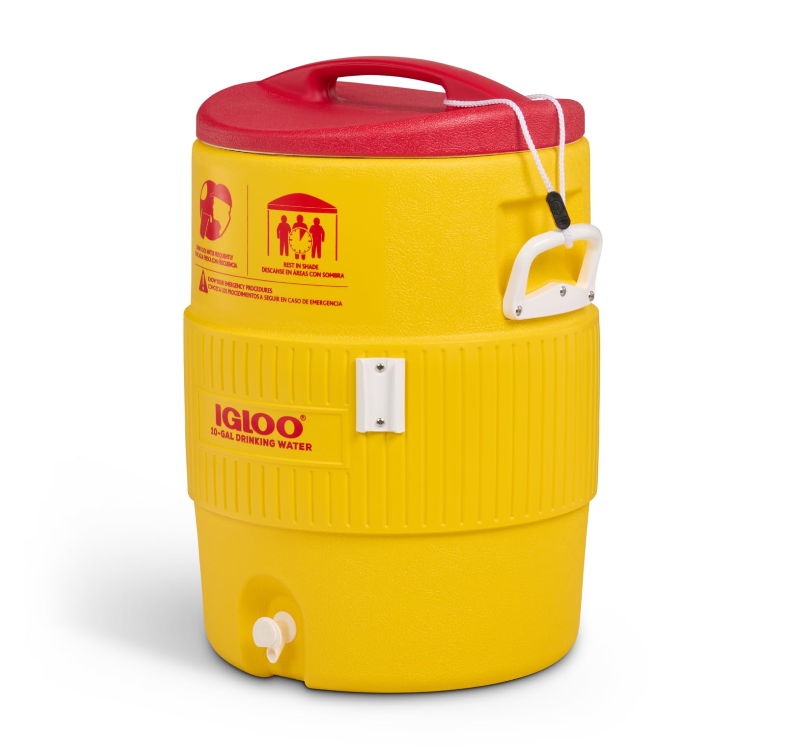 Igloo 5 & 10 Gallon Insulated Water Cooler with Spout - Portable Beverage Dispenser for Sports, Camping & Outdoor Events - Handwashing Station for Parties, Picnics & Tailgating