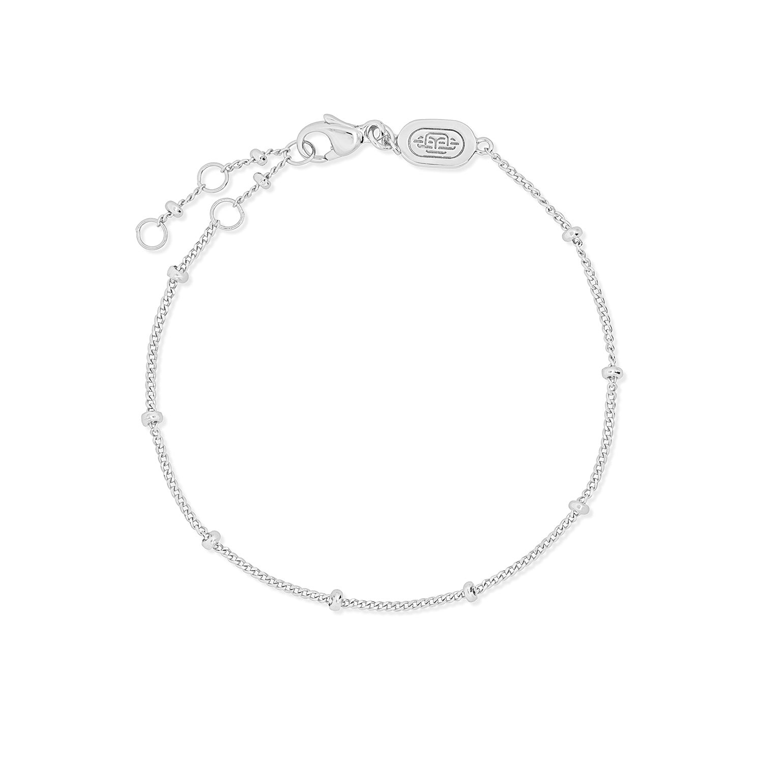 Sterling Silver Spacer Bracelet for Women - Adjustable Beaded Chain Bracelet for Stacking, Layering & Everyday Wear - Perfect for Gifts, Parties & Casual Outfits
