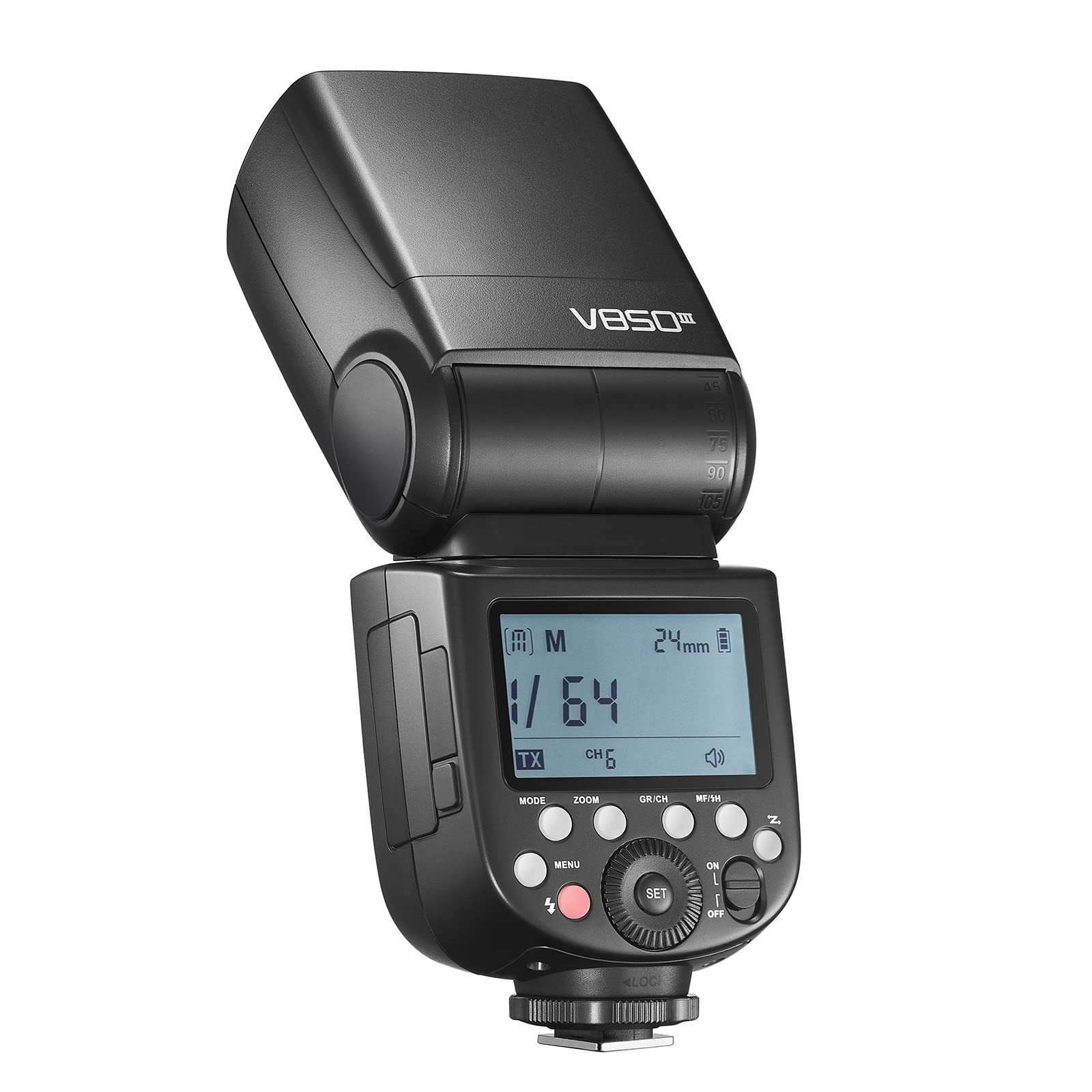 Godox V850III Flash Speedlight for DSLR Cameras - 7.2V/2600mAh Lithium Battery, HSS 1/8000s, 2.4G Wireless, 1.5s Recycle Time, 450 Full Power Flashes - Compatible with Canon, Nikon, Sony, Fuji, Panasonic, Olympus - Perfect for Wedding, Portrait & Studio Photography