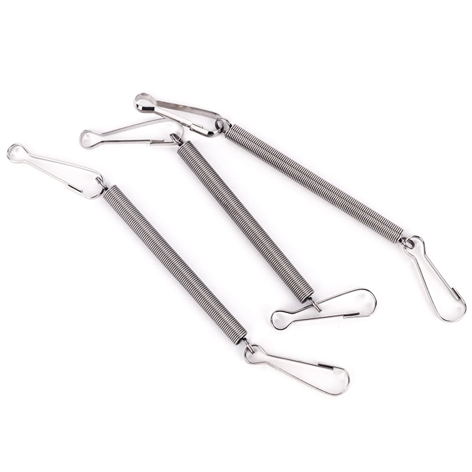 Lily Brown Metal Spring Clips with 2 Fasteners - Secure Rabbit Water Dispenser & Small Animal Drinking Bottle - Durable Spring Clips for Pet Cages, Hutch Accessories, and DIY Projects