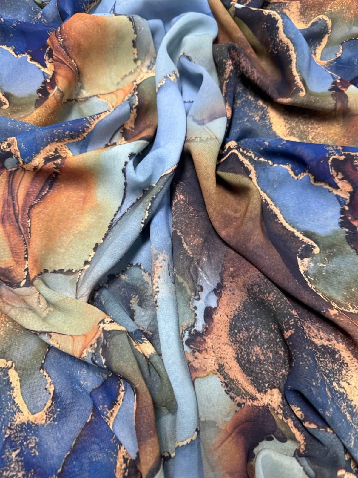 Printed Chiffon Hijab Scarf - Soft Lightweight Muslim Headscarf for Women - Perfect for Daily Wear, Prayer, and Special Occasions