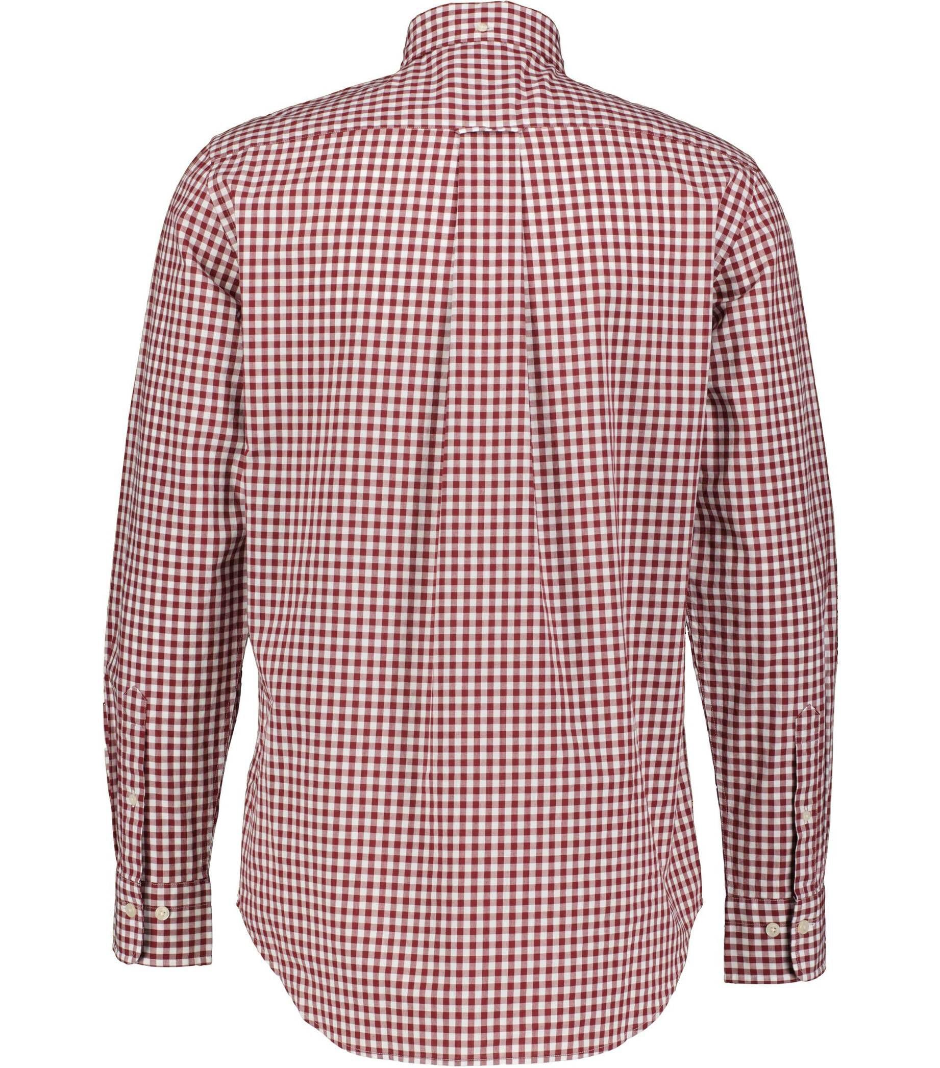 GANT Men's Slim Fit Gingham Poplin Button-Down Shirt - Casual Office Wear & Summer Outfits
