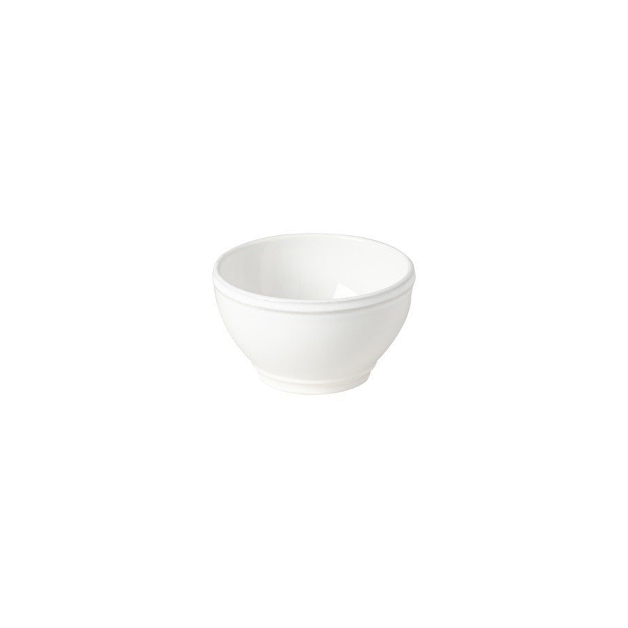 Costa Nova Friso White Porcelain Fruit Bowl - Elegant Serving Bowl for Fresh Fruits, Snacks, and Salads - Perfect for Kitchen, Dining Table, and Party Decor