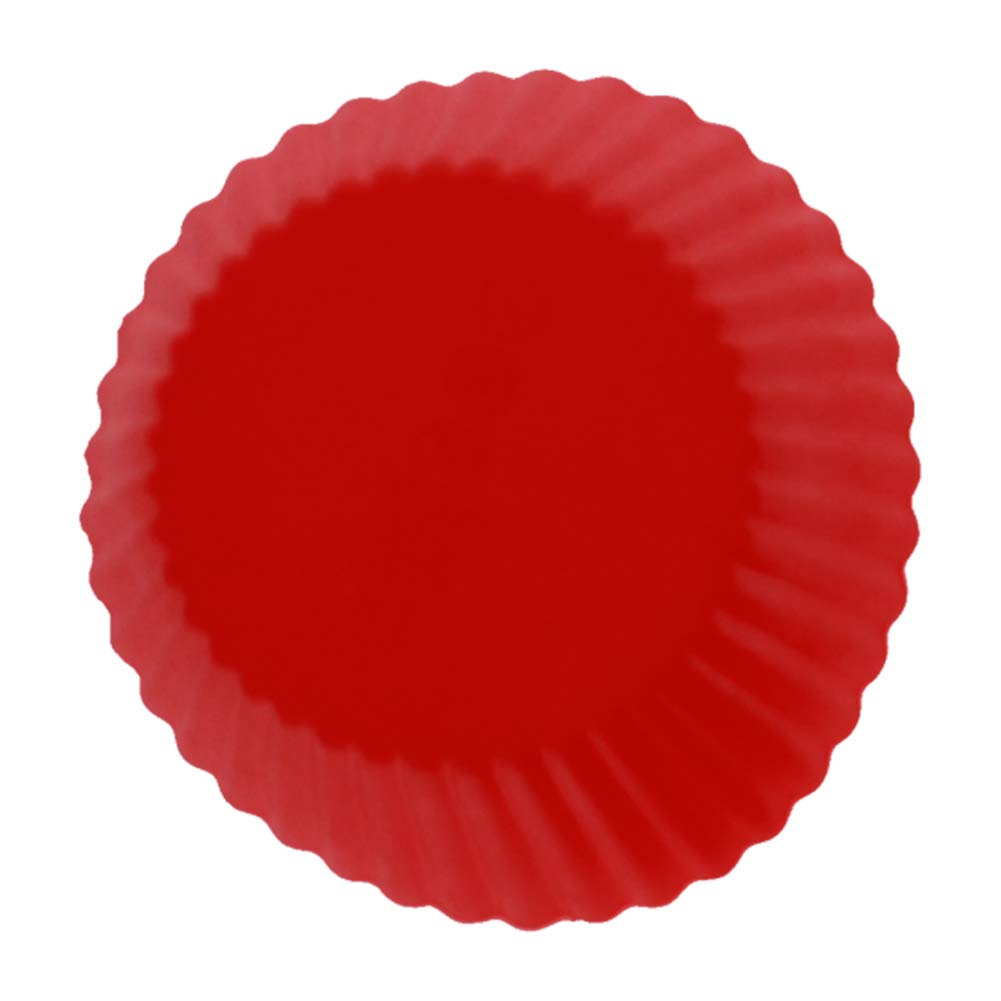 Bettomshin Reusable Silicone Baking Cups - 5Pcs Non-Stick Red Cupcake Molds for Halloween, Christmas & Party Baking | Perfect for Muffins, Cupcakes & Dessert Presentation