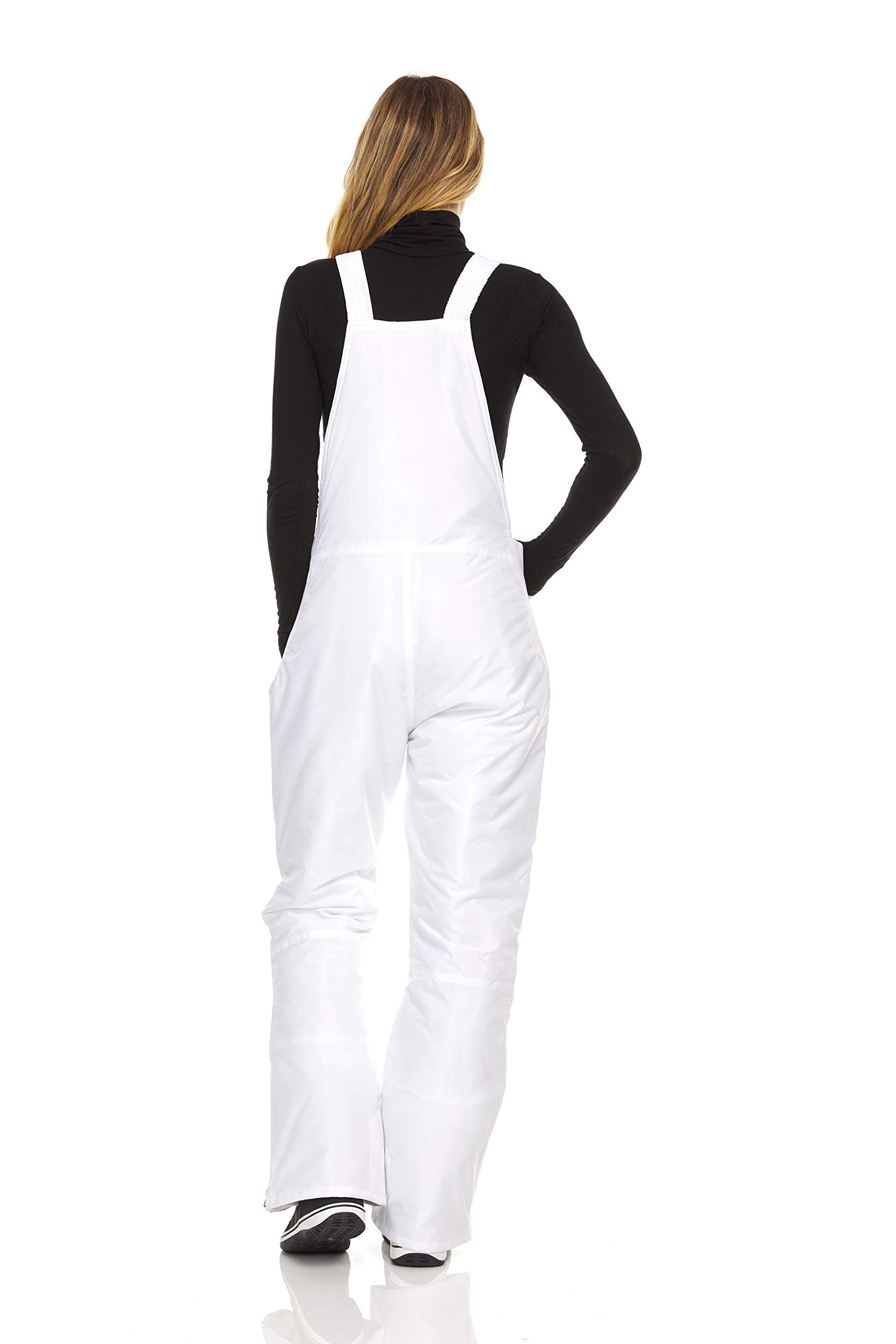 Arctic Quest Women's Insulated Waterproof Snow Bibs - Water Resistant Ski Pants for Snowboarding & Winter Sports - Warm Thermal Overalls for Cold Weather Adventures