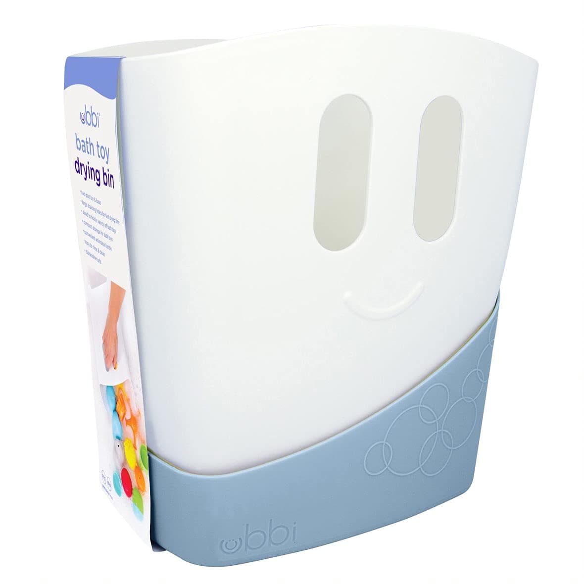 Ubbi Bath Toy Drying Bin - Mesh Storage Organizer for Wet Bath Toys | Quick-Dry Solution for Baby Bath Accessories | Perfect for Bathroom, Nursery & Daycare Use