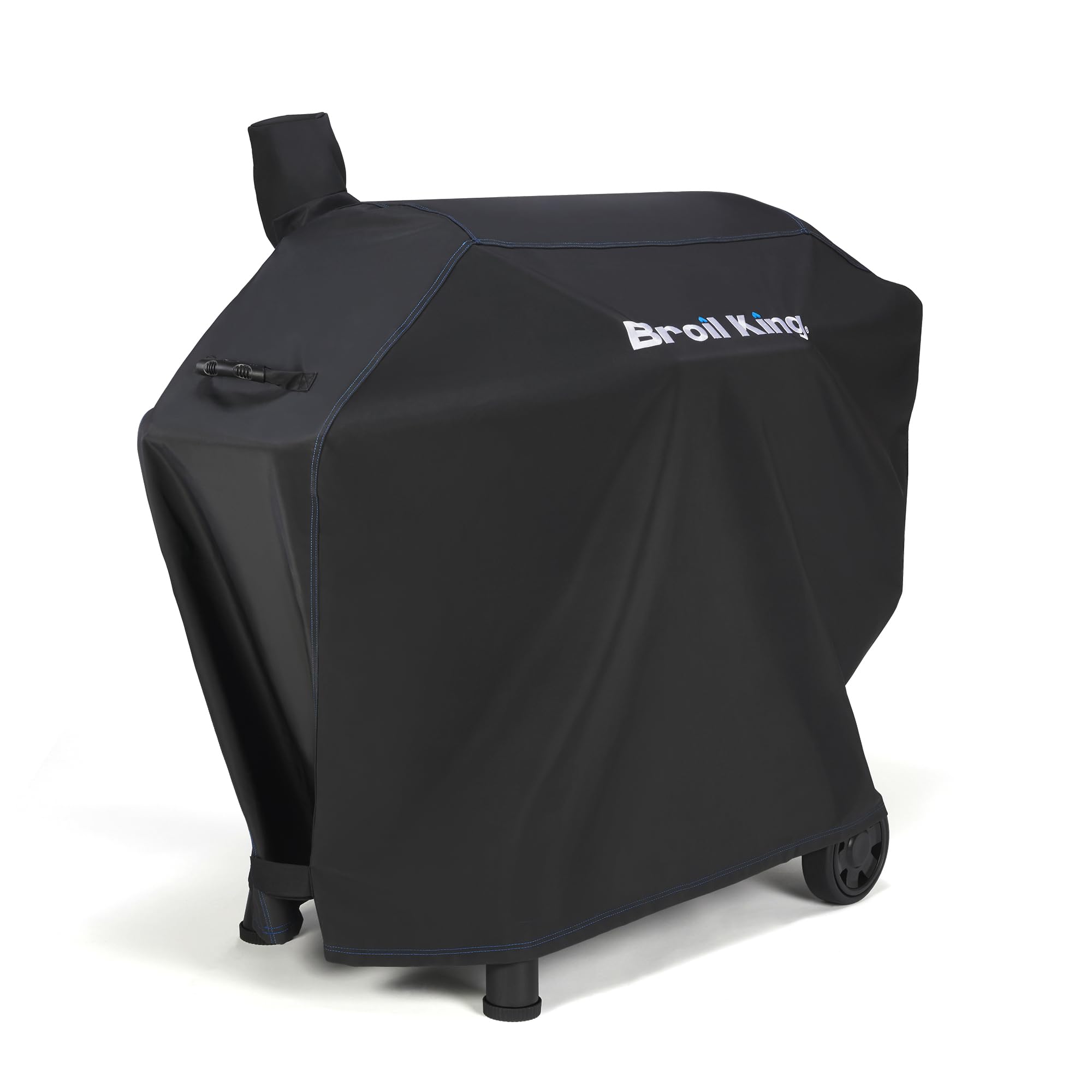 Broil King 67069 Regal 400 Pellet Series Premium Waterproof Grill Cover - Heavy Duty Black BBQ Cover for Outdoor Grills & Smokers - Perfect for Backyard, Patio, and Camping Use