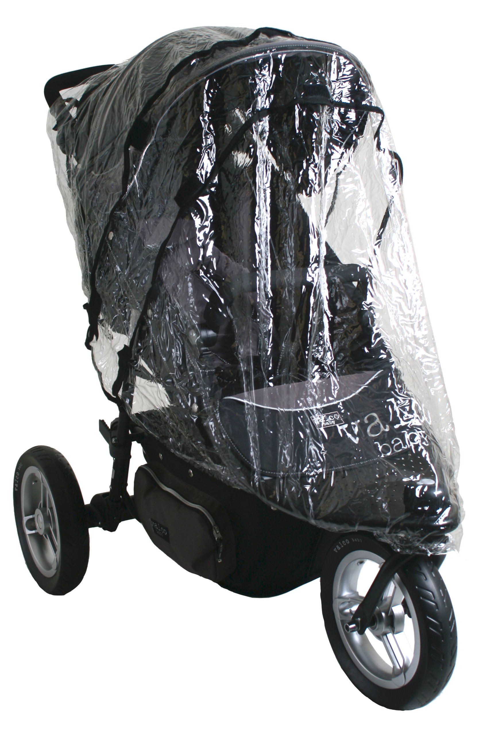 Valco Baby Universal 3-Wheel Stroller Rain Cover - Heavy-Duty PVC Weather Protection for Wind & Rain | Fits Valco Baby & Most Stroller Models | Perfect for Outdoor Walks, Park Visits & Inclement Weather