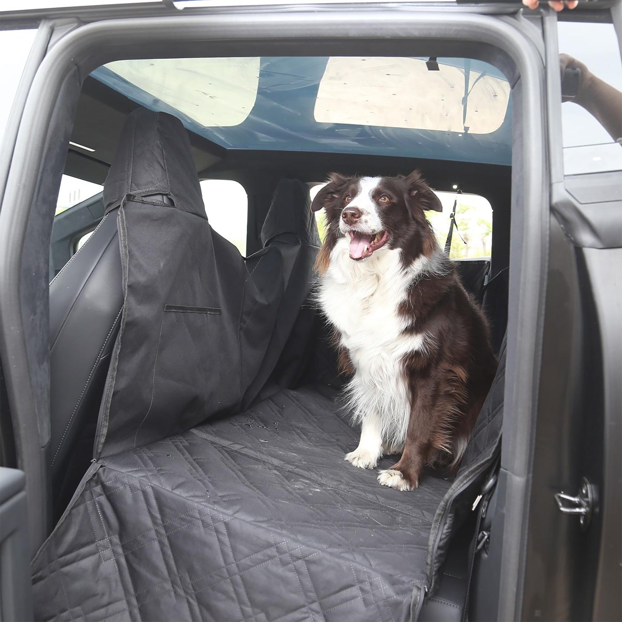Premium Custom Fit Dog Seat Cover for Tesla Cybertruck - Waterproof & Nonslip Pet Car Seat Protector - Perfect for Road Trips & Outdoor Adventures