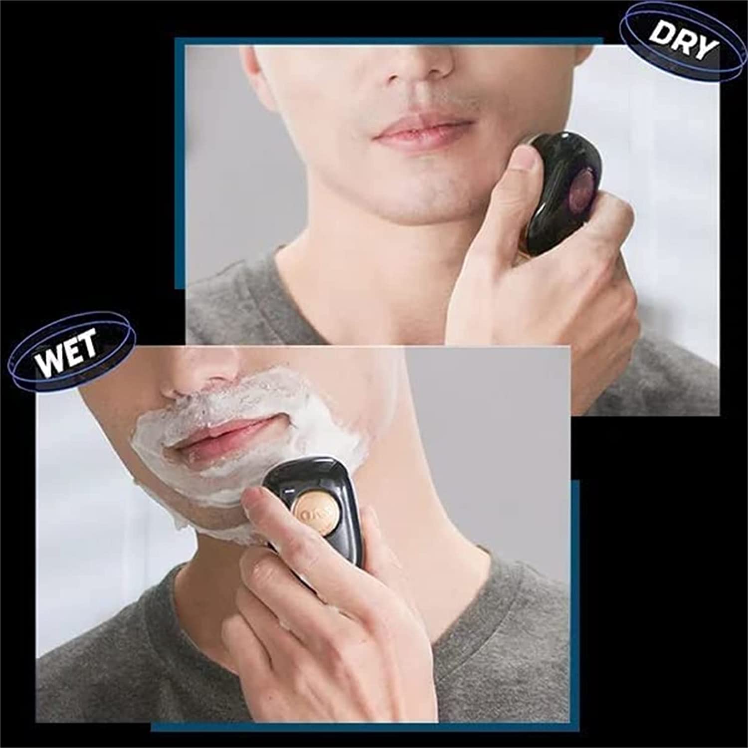 2023 New Mini Electric Shaver for Men - Portable USB Rechargeable Travel Razor, Wet & Dry Use, Pocket-Sized for Home, Office & Gym (Silver) | Perfect for Quick Grooming On-The-Go