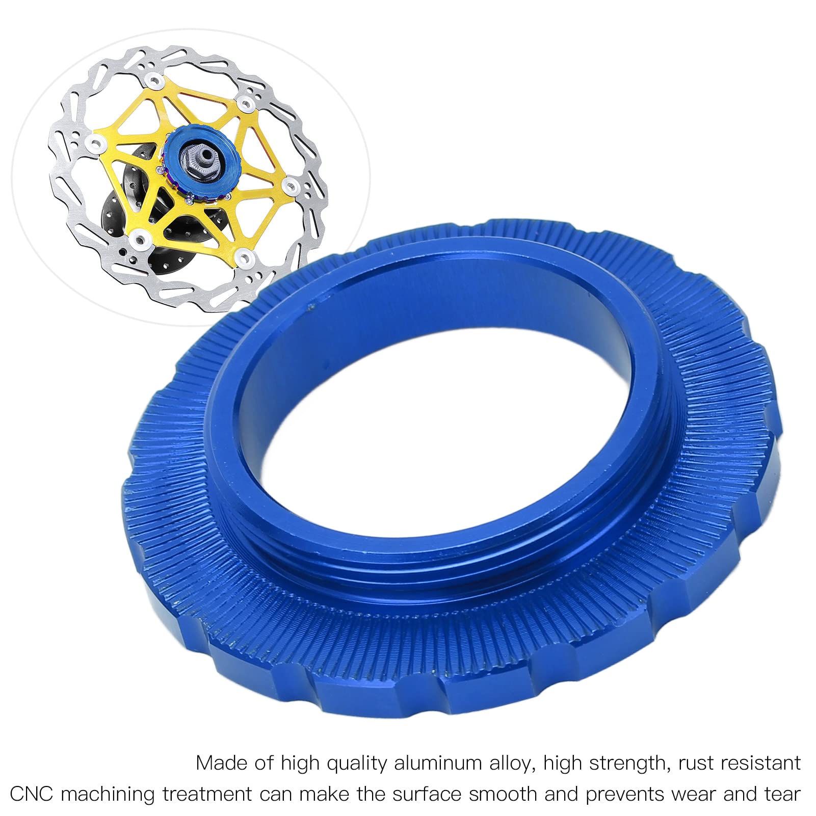 Premium Bike Centerlock Lockring - Durable Wheelset Hub Barrel Shaft Disc Rotor Lock Ring for MTB & Road Bikes | Perfect for Mountain Biking & Cycling Maintenance
