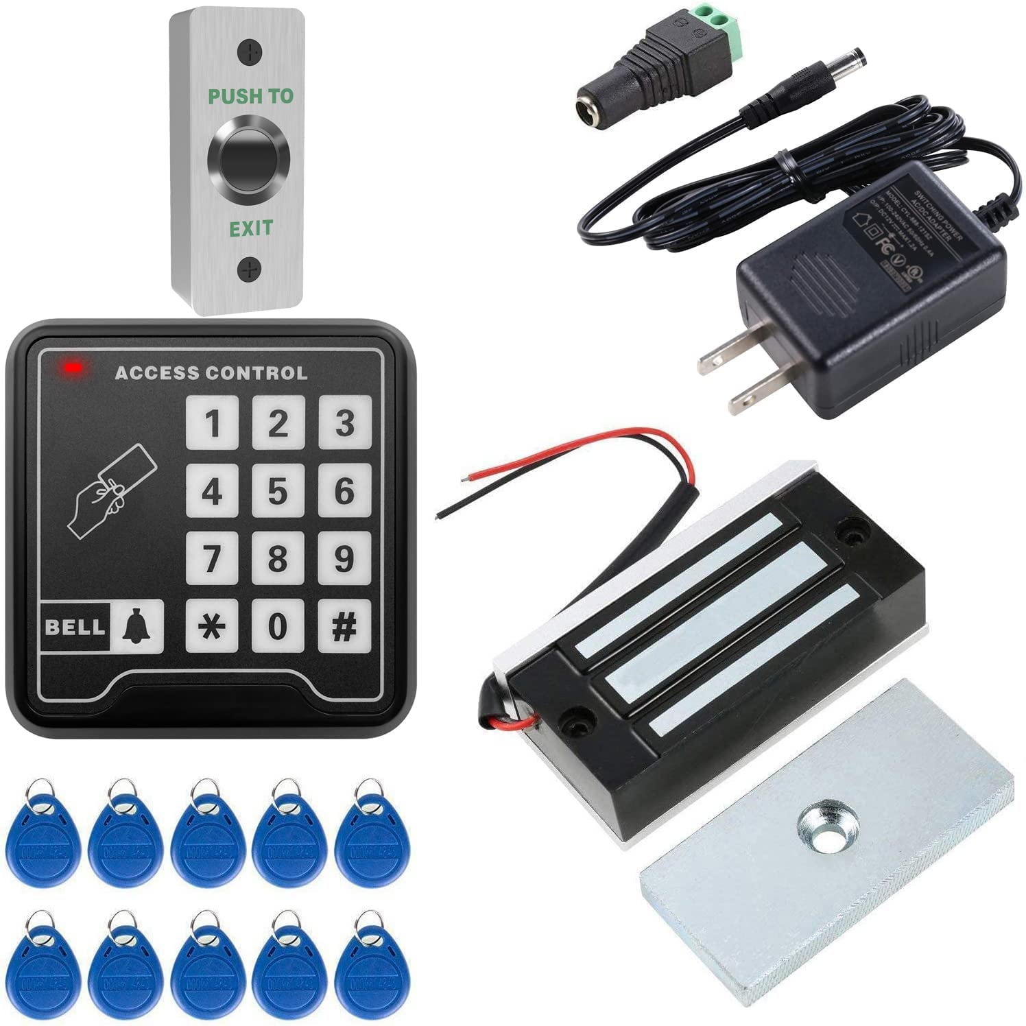 UHPPOTE RFID Door Access Control System - 130LB Electromagnetic Lock for Home & Office Security | Smart Entry Solution for Apartments, Gated Communities & Commercial Buildings