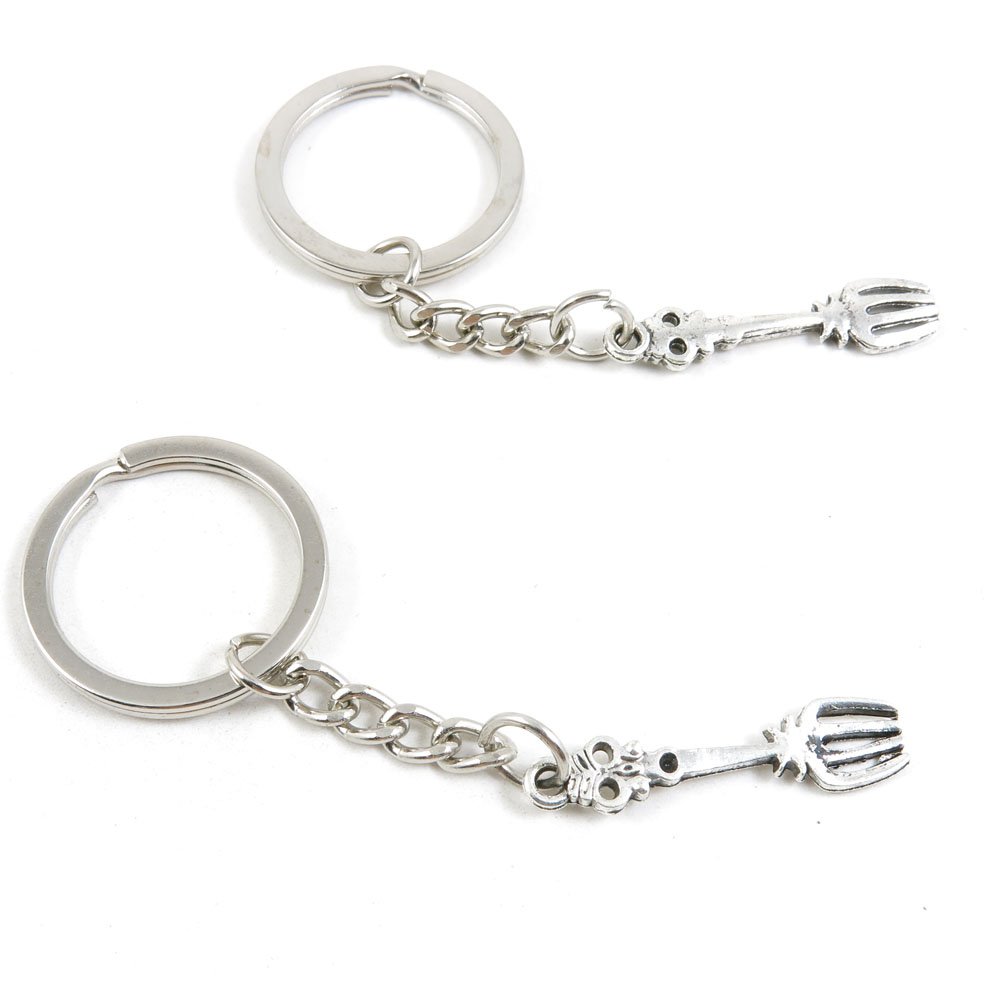 Fashion Jewelry Keychain - Stylish Key Ring for Women & Men, Car Keys, Door Keys, Bulk Wholesale Supplier (R1JN0 Fork) - Perfect for Gifts, Home & Office Organization