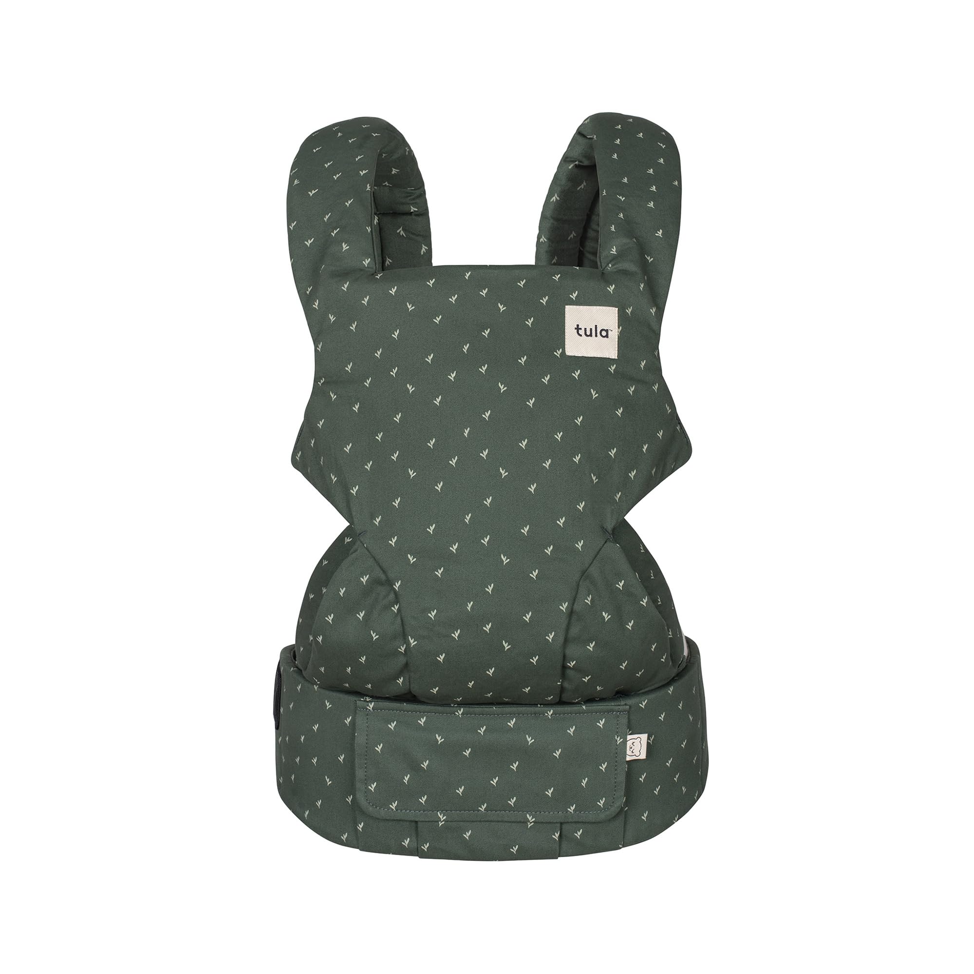 Tula Explore Cotton Baby Carrier 7-45 lbs | Adjustable Newborn to Toddler Carrier | Ergonomic Front & Back Carry Positions | Soft & Supportive - Tula Coast & Seedling Colors | Perfect for Hiking, Shopping & Everyday Use