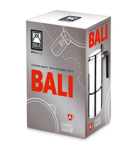 Braisogona Bali 4-Cup Stainless Steel Coffee Maker - Perfect for Home, Office & Camping Brewing
