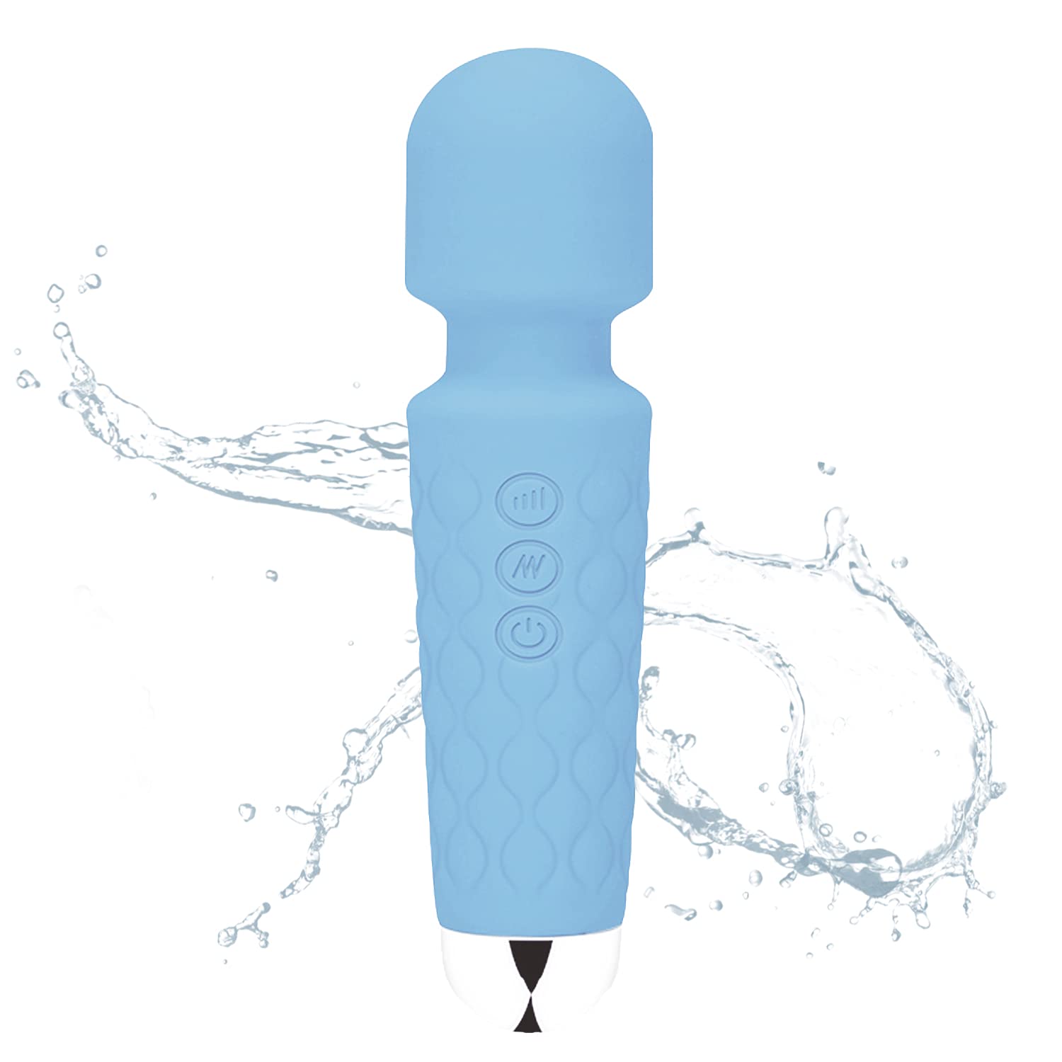 Kverg Powerful Mini Massager with 20 Vibration Modes & 8 Speeds - Handheld Waterproof Quiet Rechargeable Portable Personal Full Body Massager for Muscle Stress Relief - Perfect for Home, Office, Travel & Post-Workout Relaxation