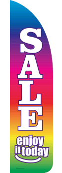Feather Flag Banner for Sidewalk Sales - Lightweight & Durable Outdoor Advertising Flag (Perfect for Storefronts, Sidewalks, and Promotional Events)