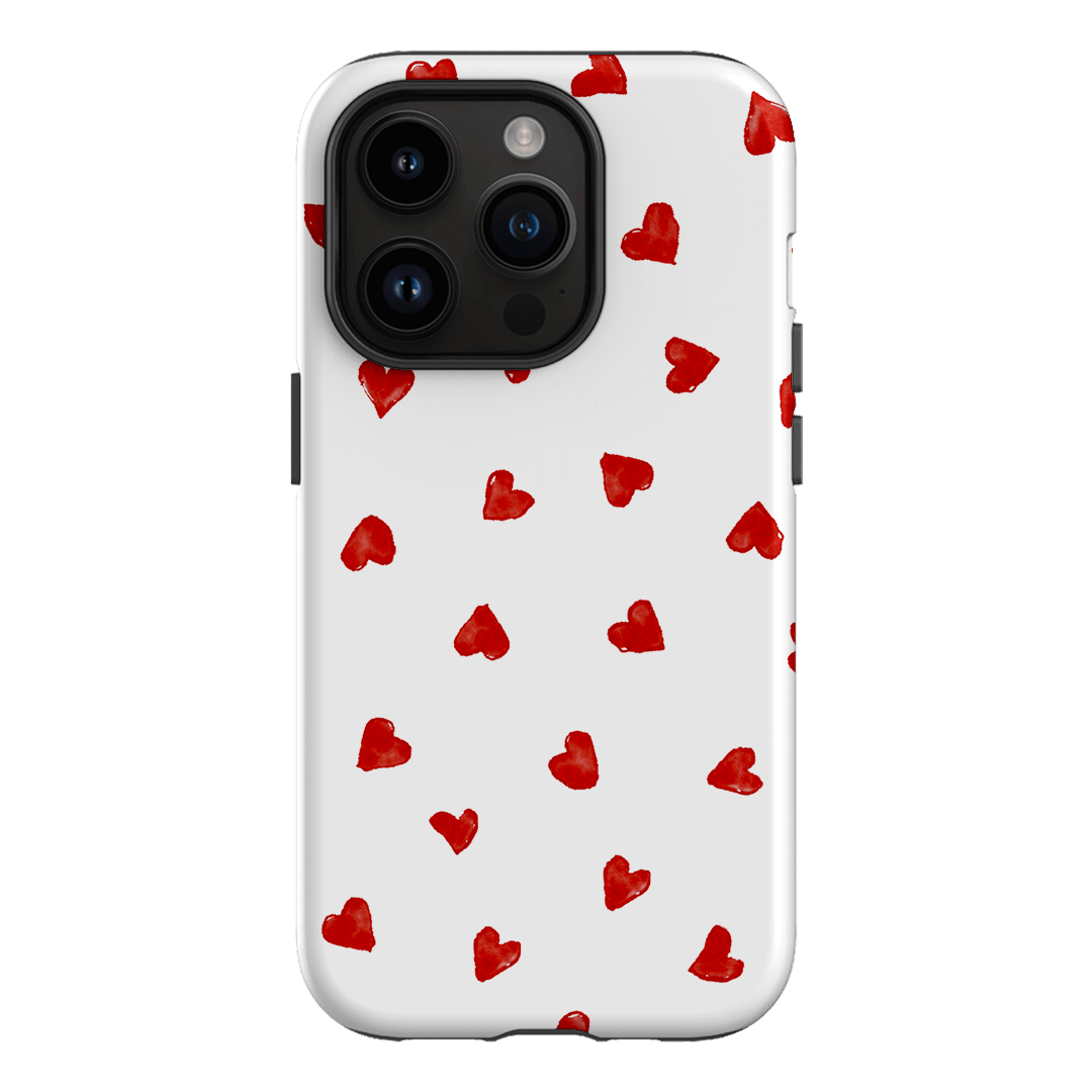 Cute Love Hearts Phone Case for iPhone 15/14/13/12 Pro Max - Romantic Heart Pattern Soft TPU Protective Cover - Perfect Gift for Valentine's Day, Anniversary & Couples (Pink) | Use for Everyday Protection & Stylish Accessory