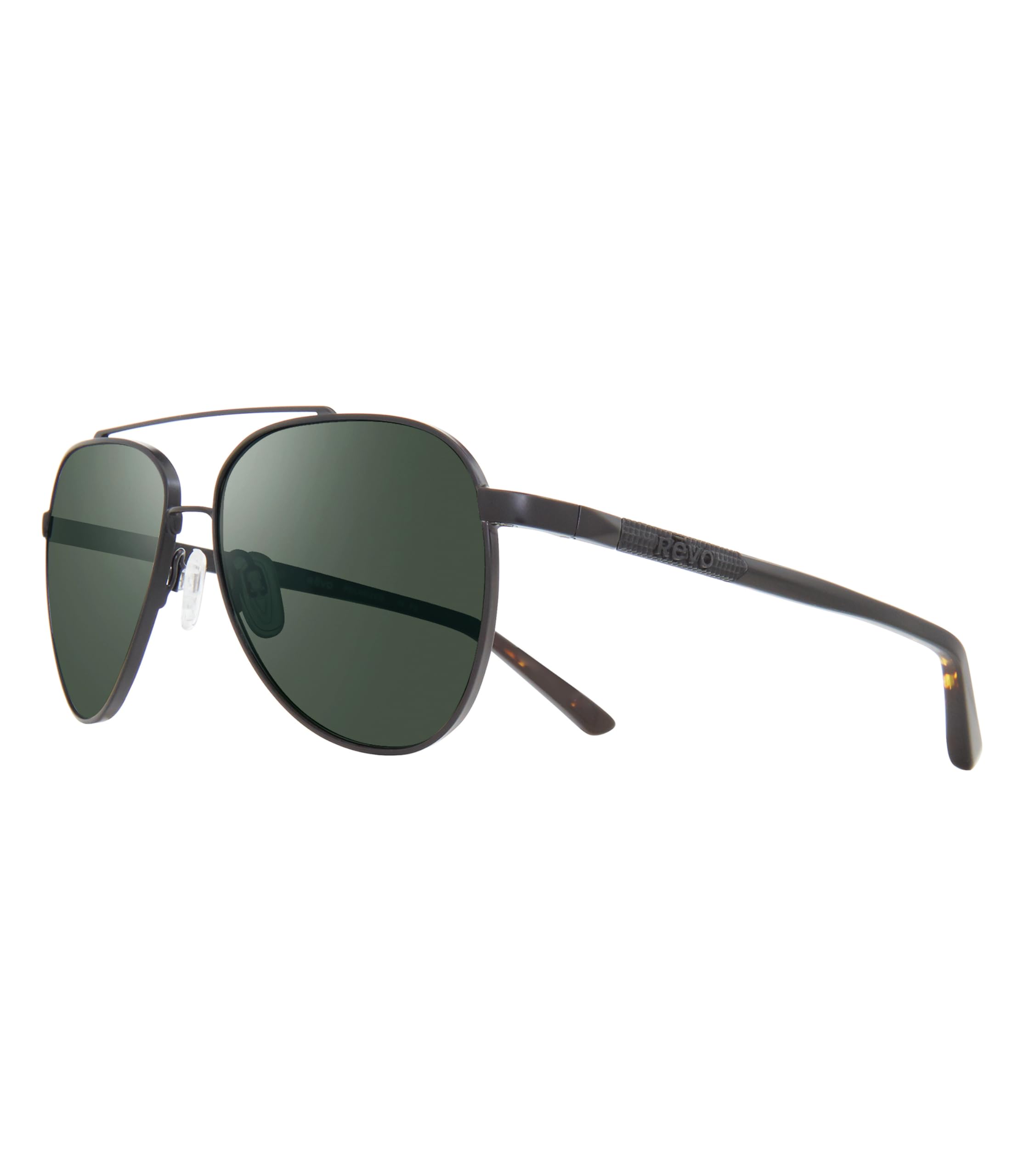 Revo Arthur Polarized Aviator Sunglasses - Crystal Glass Lens & Metal Frame for Men & Women - Perfect for Driving, Travel, and Outdoor Activities