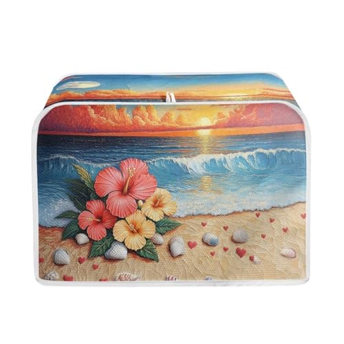 Hibiscus Beach-Blue and Orange