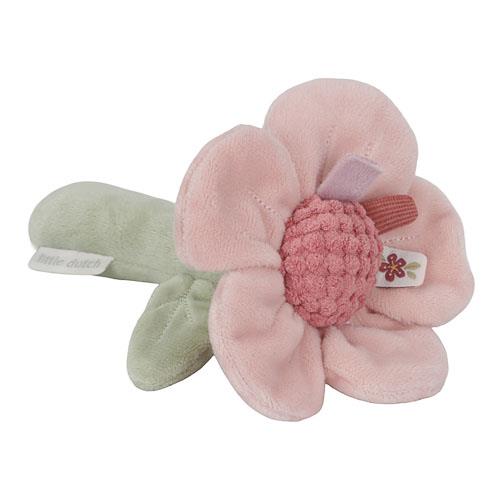 Fairy Garden Flower Rattle - Handmade Wooden Baby Shaker Toy for Sensory Play & Early Learning - Perfect for Newborn Gifts, Nursery Decor, and Montessori Activities