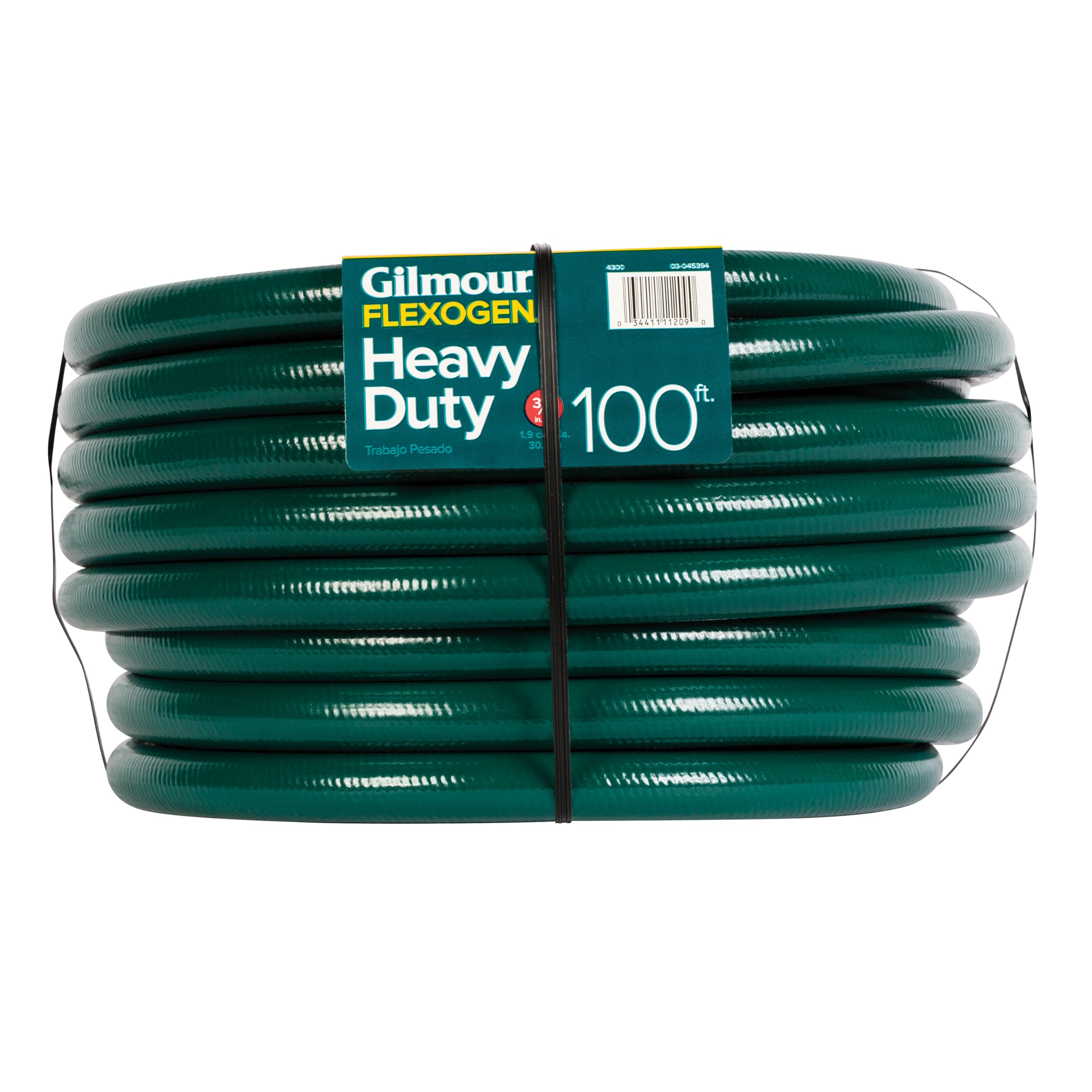 Gilmour Flexogen 3/4 in x 100 ft Heavy Duty Garden Hose - Flexible, Kink Resistant Outdoor Water Hose for Lawn, Yard & Garden Care - Perfect for Watering Plants, Washing Cars & Outdoor Cleaning (Green)