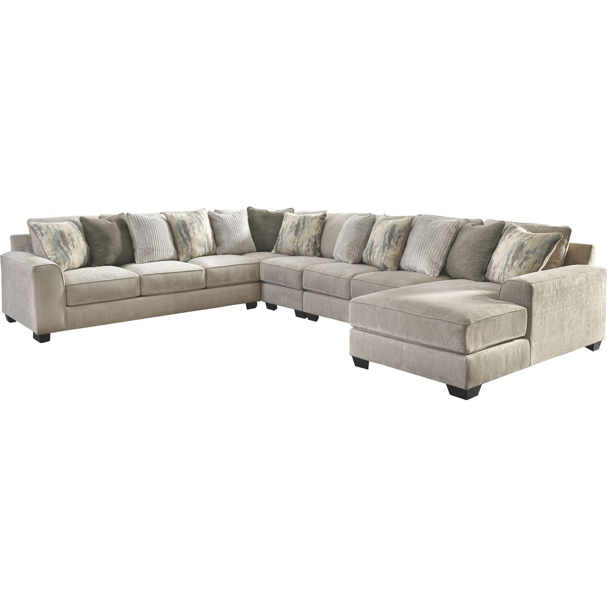 Ardsley 5-Piece Sectional Sofa with Chaise Lounge - Modern L-Shaped Living Room Furniture for Small Spaces, Apartment & Family Home Comfort