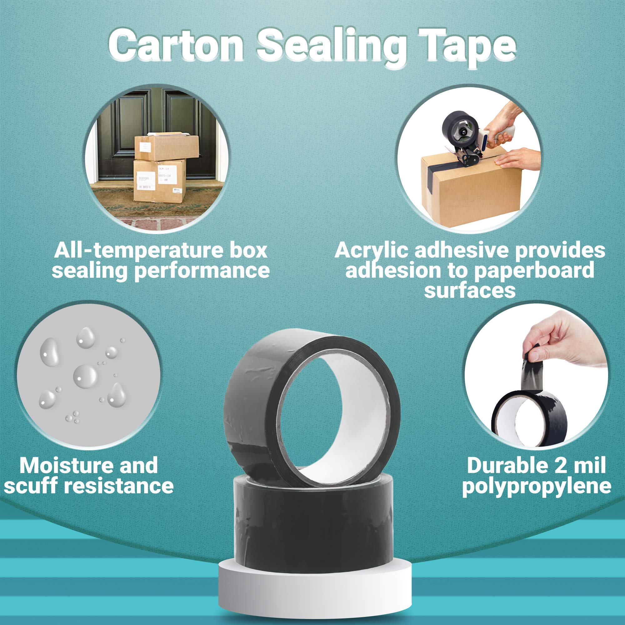 APQ 36 Rolls Heavy Duty Carton Sealing Tape 2