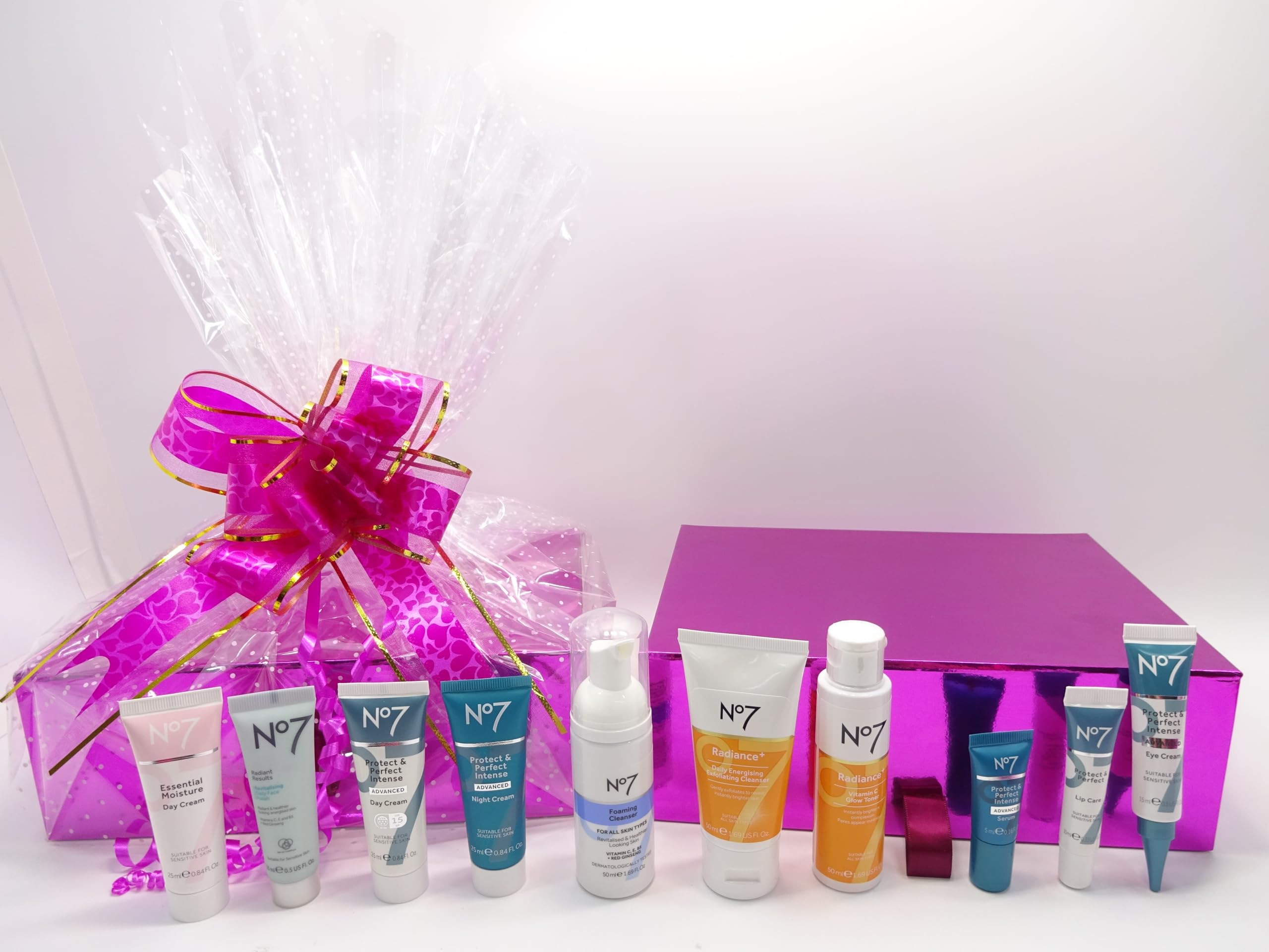 No7 The Perfect Skincare Collection Gift Set - Anti-Aging Skincare Kit with Cleanser, Toner & Moisturizer - Ideal for Women's Birthday, Anniversary & Holiday Gifts