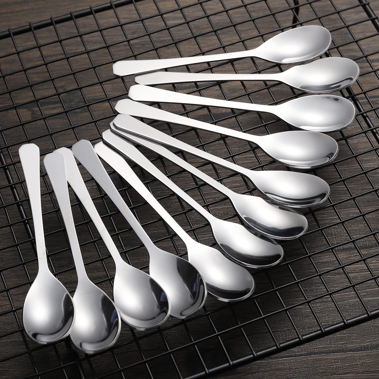Premium Stainless Steel Egg Spoon & Scoop Set (6-Piece) - Perfect for Soft Boiled Eggs, Baking, and Kitchen Decor