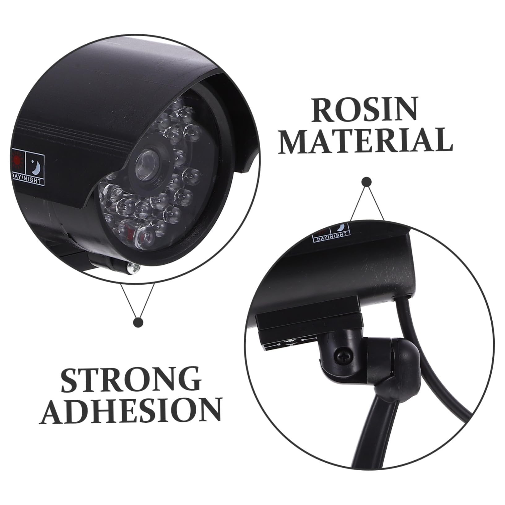 Artibetter 2 Pack Fake Security Camera - High Simulation Dome Dummy Camera with Solar Panel or AAA Rechargeable Batteries, Waterproof & Weatherproof for Home, Office, and Outdoor Surveillance