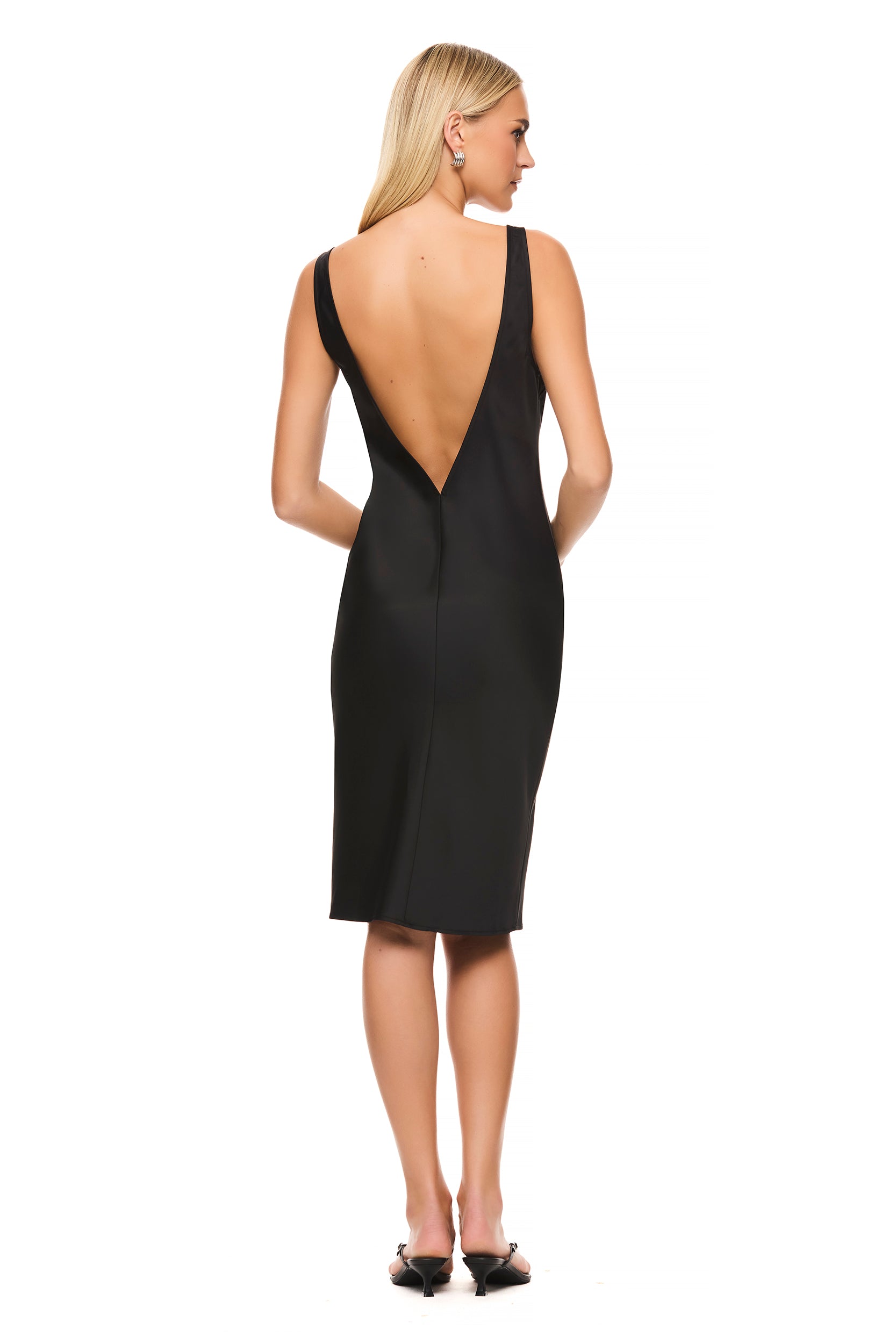 Sammy Black Slip Dress - Elegant Women's Evening Gown for Parties, Date Nights & Special Occasions
