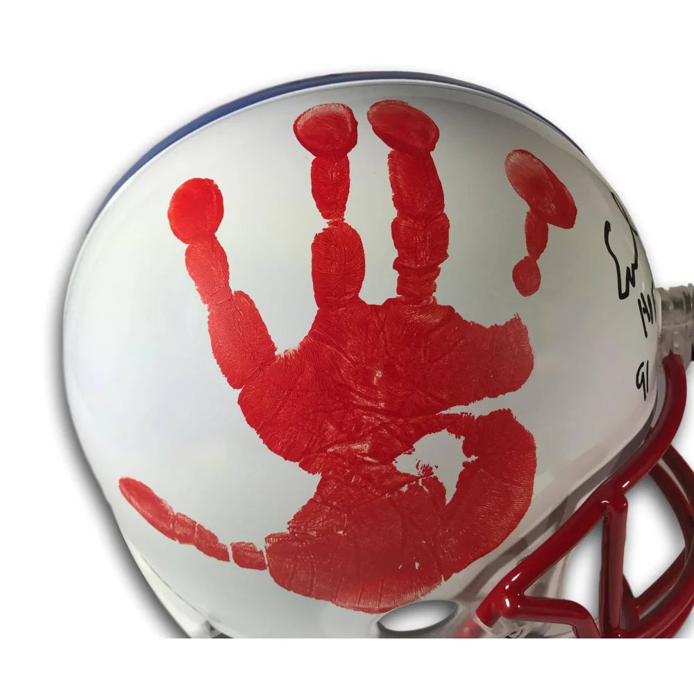 Earl Campbell Autographed Houston Oilers Helmet - Hand Signed with JSA COA - Rare Collectible Football Memorabilia for Sports Fans and Man Cave Decor