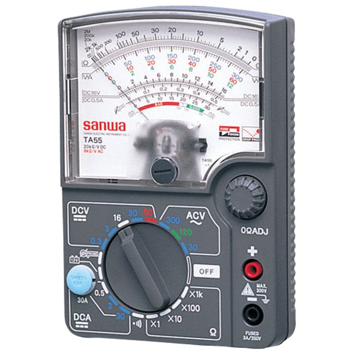 TA55 Analog Multimeter - 30A Current Range for Automotive Electrical Testing | Car Battery, Alternator & Circuit Diagnosis Tool