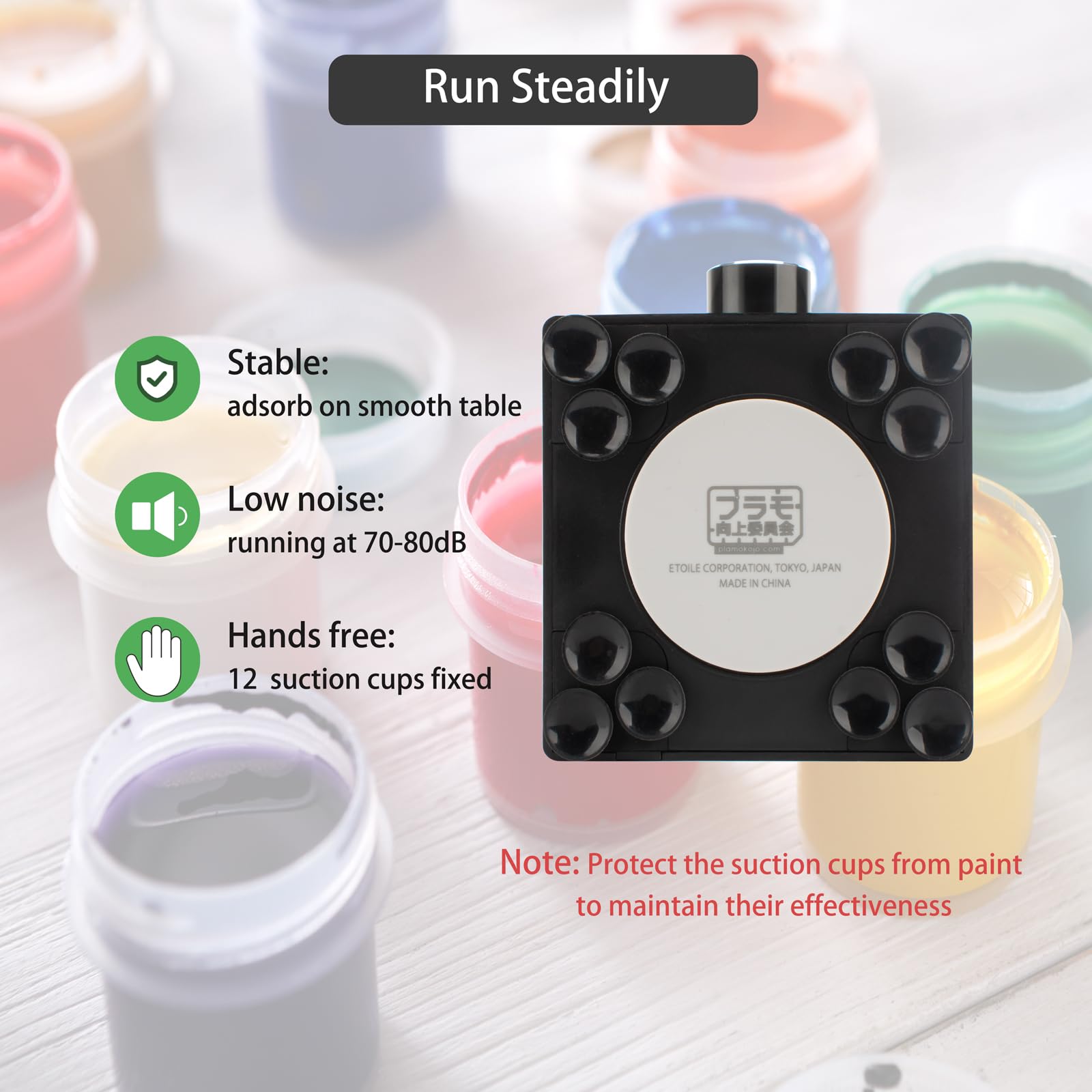 Mini Vortex Mixer 300-2400 RPM - Hands-Free Lab Mixer for Acrylic Paint, Nail Polish, Pigments & More | Perfect for DIY Crafts, Nail Art & Science Experiments