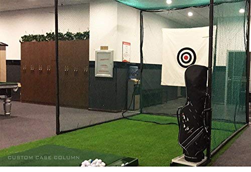 INTSUPERMAI Portable Foldable Golf Hitting Cage - Golf Training Net for Indoor/Outdoor Practice | Perfect for Backyard, Driving Range & Home Use